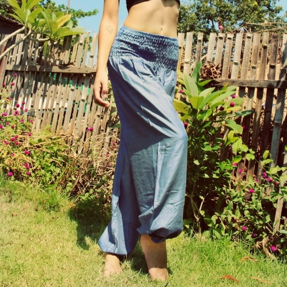 Harem Pants in Teal Size Medium / Large - Picture 2 of 6